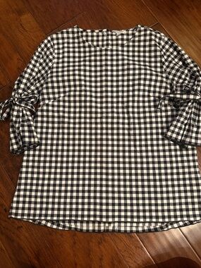 John Mark Black & White Gingham Button-Front Shirt